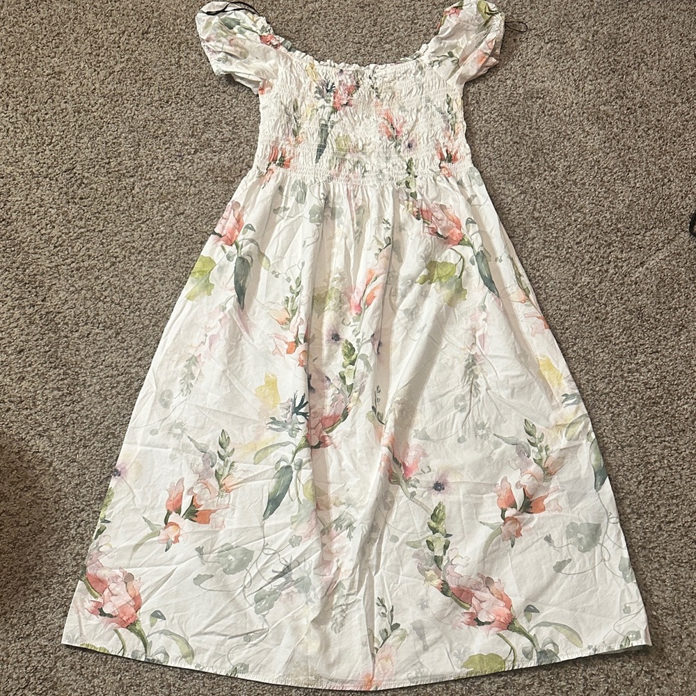 H&M Floral Off-Shoulder Dress